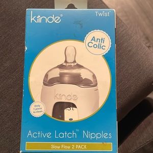 Kiinde Active Latch Nipples slow flow 2 pack